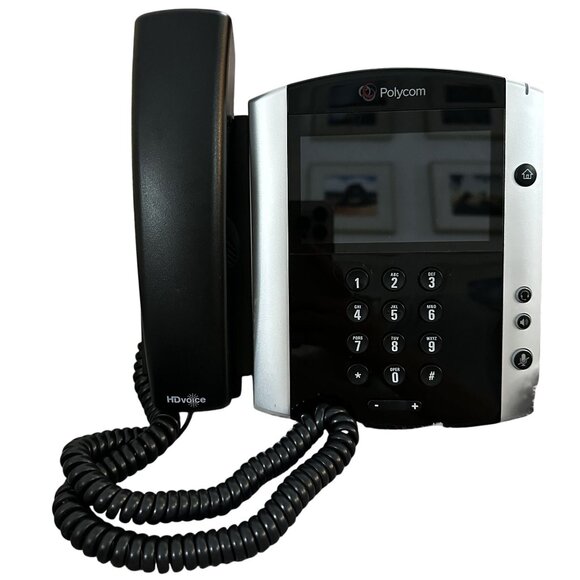 Polycom VVX 601 Office Phone Touchscreen Media Corded Telephone 2201-48600-001 - Picture 1 of 5